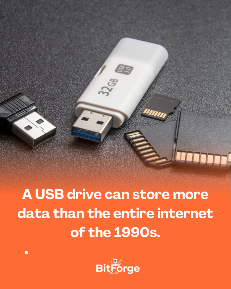 Can a USB drive really store more data than the 1990s internet? Discover the truth behind storage growth and digital evolution.
