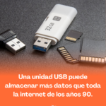 ¿Un USB puede guardar más datos que todo el internet de los años 90? Descubre la verdad detrás de este sorprendente dato.